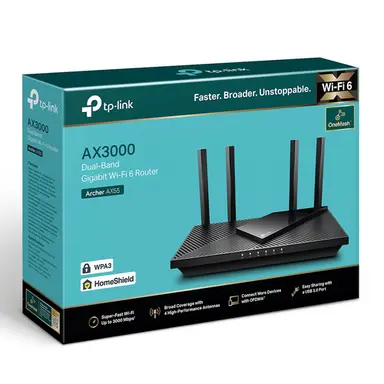 Omada Networks by TP Link AX3000 Gigabit Wi-Fi 6 Router, image 6