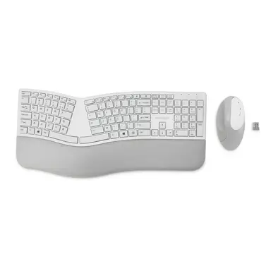 Kensington Computer Pro Fit Ergo Wireless Keyboard and Mouse Gray, image 6