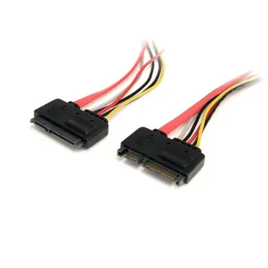 StarTech.com Extend SATA Power and Data Connections by up to 1 ft - 1 ft SATA Extension Cable