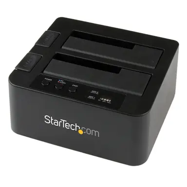 StarTech.com Dual-Bay Hard Drive Duplicator Docking Station; External Backup / Recovery / Clo