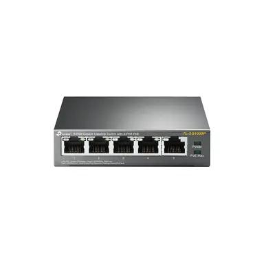 Omada Networks by TP Link 5-Port Desktop Switch with 4-Port PoE