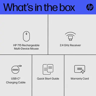 HP 715 Rechbl Mult-DVC Bluetooth Mouse Canada - English Localization, image 7