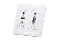 Aten Hdmiand VGA/AUDIO Hdbaset Transmitter Wall Plate Type with Poh, image 3