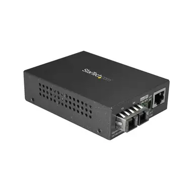 StarTech.com Multimode Fiber Ethernet Media Converter Extends & Bridges Copper Networks - 10/