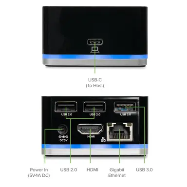 Plugable Technologies Plugable USB C Wired Cube Mini Docking Station - Compatible with Thunderbolt Por, image 6