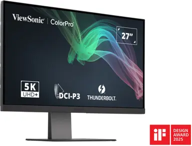 ViewSonic 27 in Colorpro 5K IPS Monitor with 100W Thunderbolt 4, USB C, and DCI-P3 Color GA, image 8