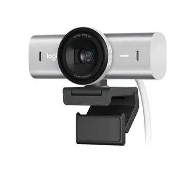 Logitech MX Brio 4K Ultra HD Webcam - Pale Gray, image 4