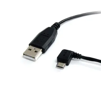 StarTech.com 3 FT USB to Left Angle Micro USB Cable -the 3 ft USB a to Micro US