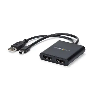 StarTech.com 2-Port Mini DisplayPort to DisplayPort Multi-Monitor Adapter Drives Dual DP Disp, image 4