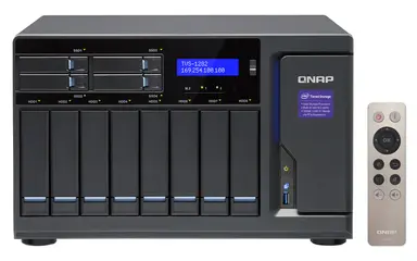 Qnap High Performance 12 Bay (8+4) NAS/ISCSI IP-SAN.10G-READY 8X 3.5IN HDD 4X 2.