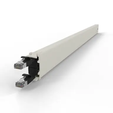 Synergy Micro Solution Patchbox.one Black 30RU CAT.6A Cassette the Flat CAT.6A Cable Inside the Patchbo, image 8