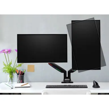 Kensington Computer Smartfit One-Touch Height Adjustable Dual Monitor Arm, image 6