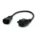 StarTech.com AC Power Extension Cord 1 ft (0.3 m) 18AWG Power Supply Extension Cable IEC 60320, image 5
