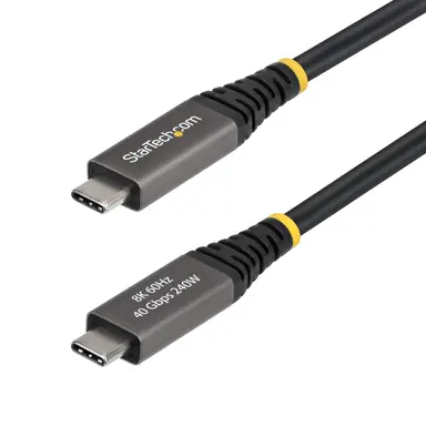 StarTech.com 6FT/1.8M Active USB4 Cable Supports 40GBPS Beyond Passive Cable Lengths; DP 2.1