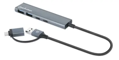 Manhattan - Strategic 4-Port USB 3.0 Type-C / Type-a Combo Hub 2X2