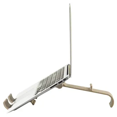 R-Go Ergonomic Laptop/Tablet Stand, Treepod Bio-Based, Adjustable, Wood, TAA Com, image 8