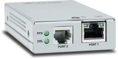 Allied Telesis DVDSL2 to 10/100/1000T, Mini Media Converter, Universal Psu, image 4