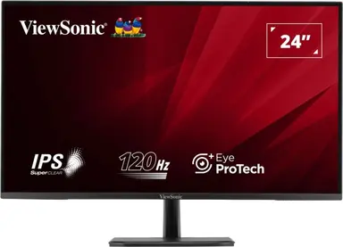 ViewSonic 24 in 1080P IPS Monitor with Adaptive Sync, HDMI, DisplayPort, and VGA