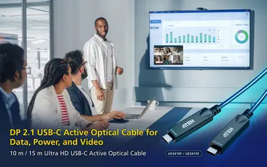 Aten 33FT (10M) Ultra HD USB-C Active Optical Cable, image 6