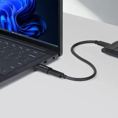 StarTech.com Connect a USB-C Cable or Device to a USB-a Laptop; Slim Design Prevents Obstruct, image 7