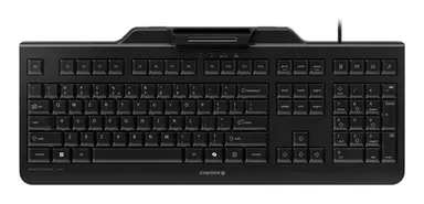 Cherry Americas Black USB Keyboard with High Performance PCSC/EMV Smart Card READER. US INTL. 10