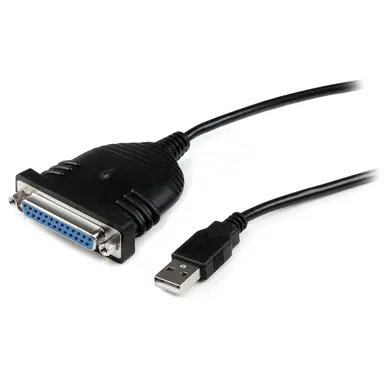 StarTech.com Add a DB25 Parallel Port to Any PC or Laptop with a Free USB Port - USB to Paral