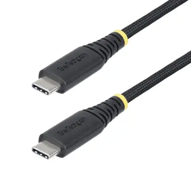 StarTech.com 3 ft (91CM) USB-C Charging Cable, 240W (5A) PD Epr, Dual-Layer Silicone/Braided J