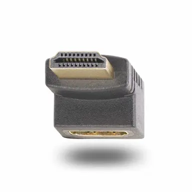 StarTech.com Down Angle HDMI 2.0 Adapter, Male to Female, Vertical 90-Degree Angled HDMI Port