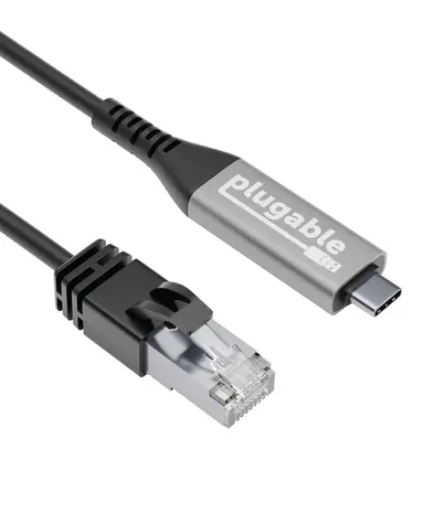 Plugable Technologies Plugable USB C to Ethernet Cable - Directly Connected LAN Gigabit Network Adapte