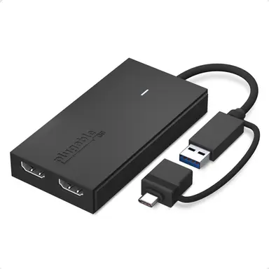 Plugable Technologies Plugable Dual Monitor Adapter M1/M2/M3/M4 Macos Systems, Windows, Chromeos - Thund, image 4