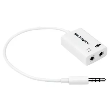 StarTech.com Turns a 3.5MM Combo Headphone/Microphone Port into Two Distinct Ports -Headphone