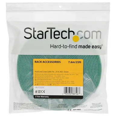 StarTech.com 25 ft Bulk Roll of Green Hook and Loop Tape 3/4IN (19 MM) Wide - Cut to Needed LE, image 5
