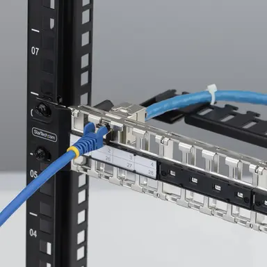 StarTech.com 48-Port 1U Blank Keystone Patch Panel with Cable Management Bar and Grounding WI, image 8