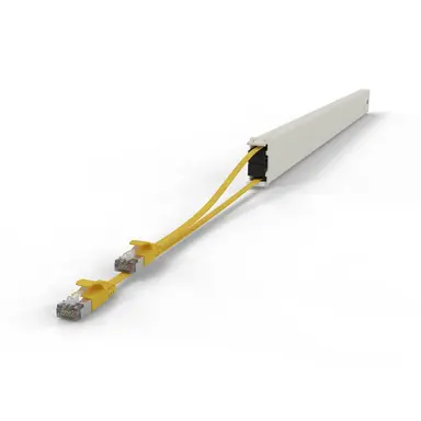 Synergy Micro Solution Patchbox.one Yellow 46RU Long Range CAT.6A Cassette the Flat CAT.6A Cable Inside, image 8