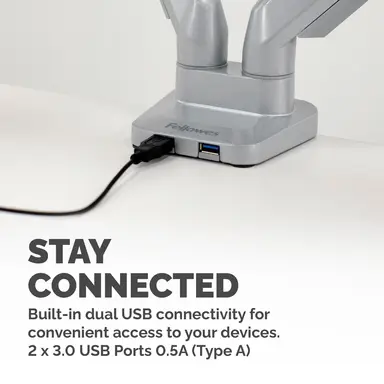 Fellowes Supports Two (2) Monitors: up to 17.6 LBS. Each and 32 Inches.fully Independent, image 8
