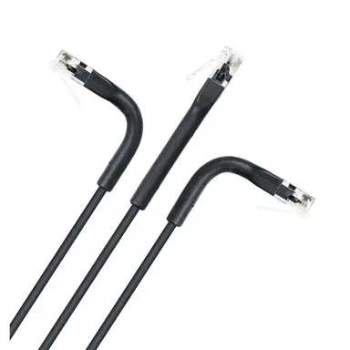 Intellinet Cat6 U/UTP Flexiboot Slim Network Patch Cable, 7 FT., Black, 10-Pack, image 8