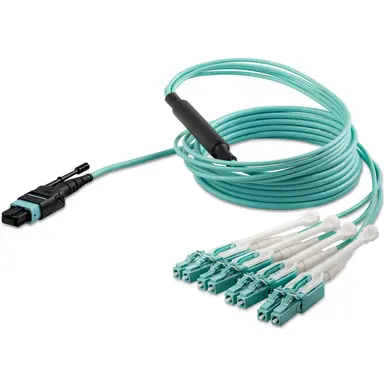 STARTECH.COM 2M (6.6FT) MTP(F)/PC to 4X LC/PC Duplex Breakout OM3 Multimode Fiber Optic Cable, image 8