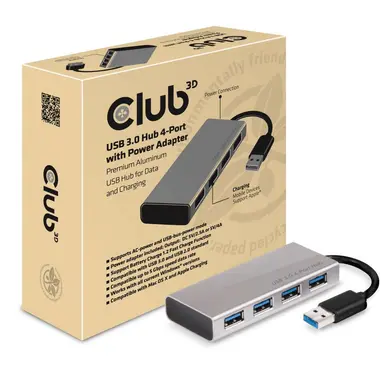 Club 3D B.V USB Type a 3.0 to 4 X USB Type a 3.0 Alu, image 6