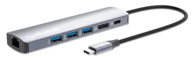 Intellinet USB-C PD 6-in-1 4K Docking Station / Multiport Hub