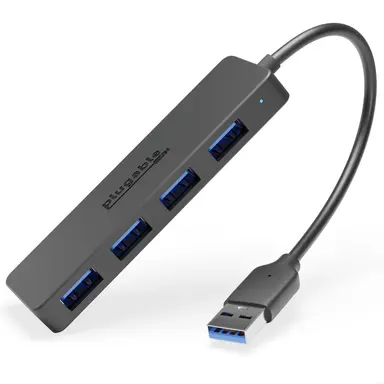 Plugable Technologies Plugable 4-Port USB Hub 3.0, USB Splitter for Laptop, Compatible with Windows