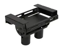 Peerless Industries Modular Dual Pole I-Beam Ceiling Plate - Black - Adjustable to Fit I-Beams From, image 3