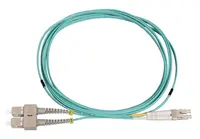 Intellinet 1 M LC to SC UPC Fiber Optic Patch Cable, 2.0 MM, Duplex, Ofnr, OM4 Multimode, image 3
