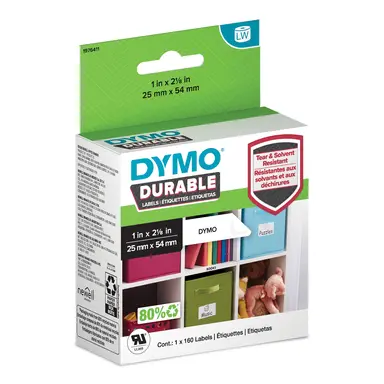 Dymo LW DRBL Retl 1 in X 2-1/8INCH (25MM X 54MM)