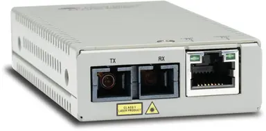 Allied Telesis TAA (Federal) 10/100TX to 100FX/SC MM Media & Rate Converter, Multi-Region Psu