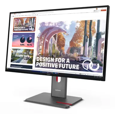 Lenovo P27QD-40, 27 Inch QHD Docking Monitor with IPS, HDR10, LTPS Stand with Phone Slo, image 7