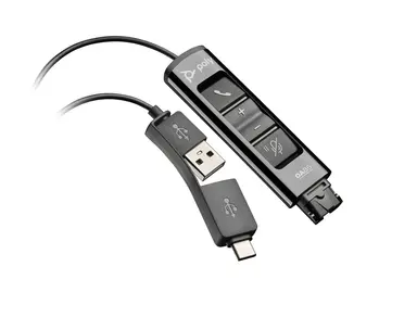 HP Poly DA85 USB to QD Black Adapter TAA