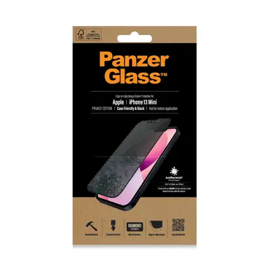 Panzerglass Iphone 13 Mini Privacy Blackframe Screen, image 6