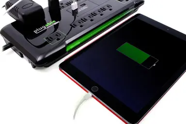 Plugable Technologies Plugable Surge Protector Power Strip with USB and 12 AC Outlets, Built-in 10.5W, image 7