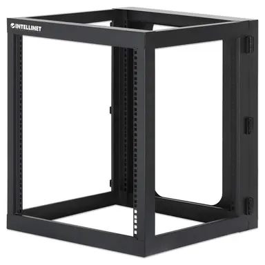 Intellinet 19 In. Wall Mount 4-Post Open Frame Network Rack, 12U