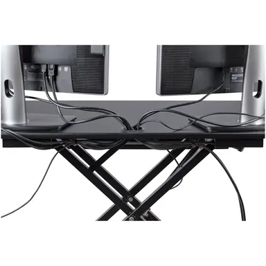StarTech.com Corner Sit Stand Desk Converter with Keyboard Tray - Height Adjustable Ergonomic, image 8